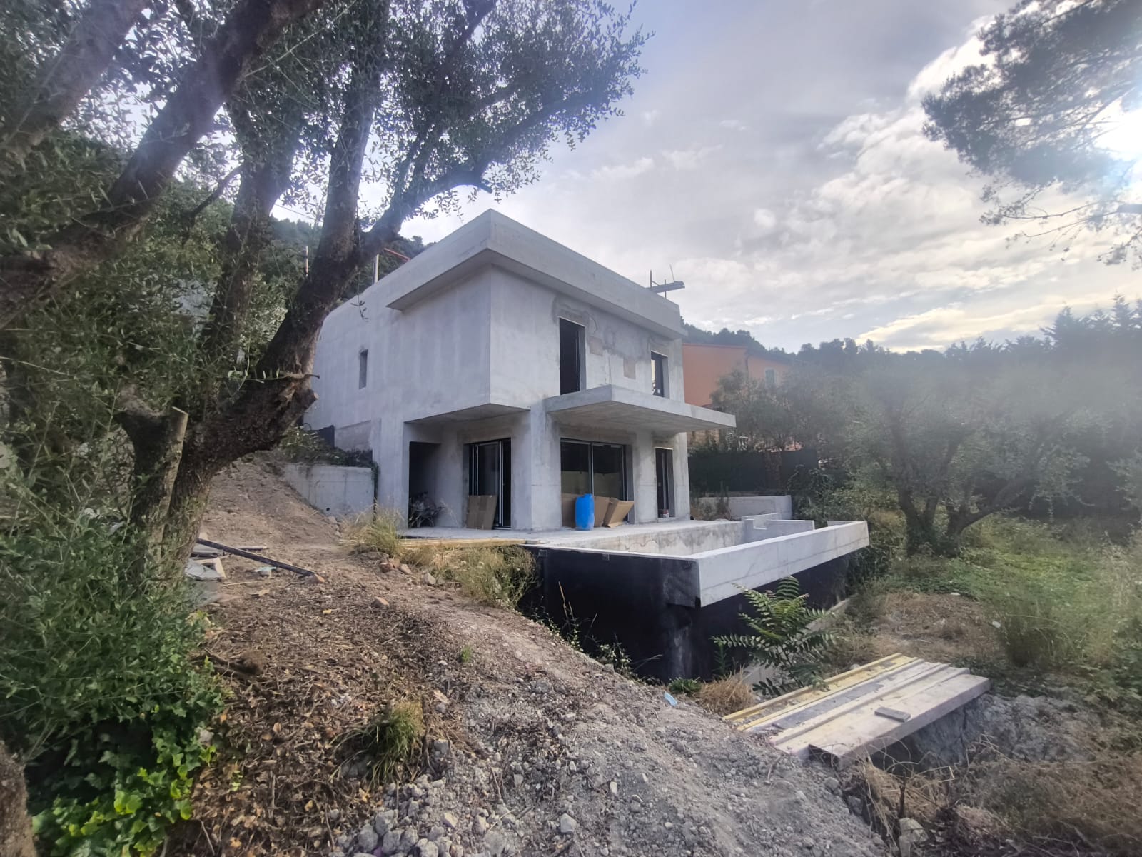 Construction de villa avec piscine à Gorbio
